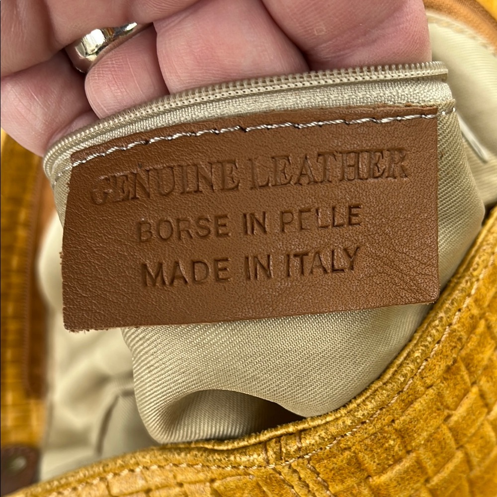Mustard Yellow Woven Shoulder Bag